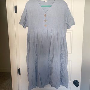 prettiest linen dress